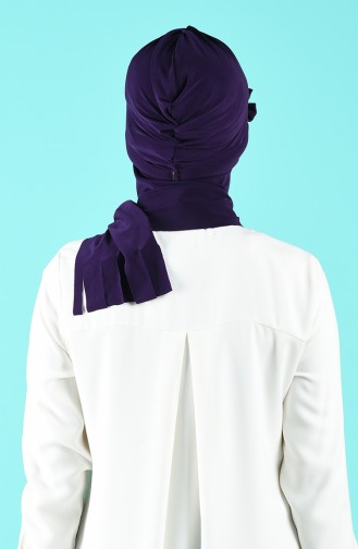 Purple Casual Scarf 7019-07