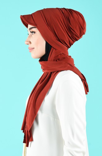 Brick Red Casual Scarf 7019-08