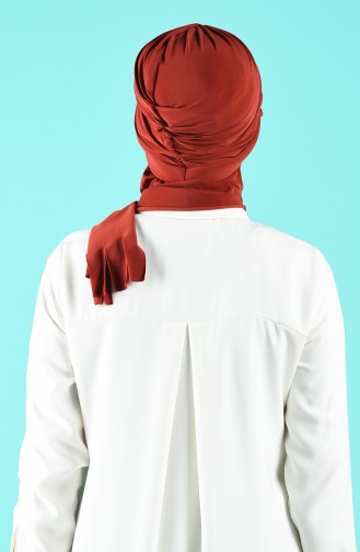 Brick Red Casual Scarf 7019-08