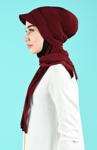 Claret Red Casual Scarf 7019-10