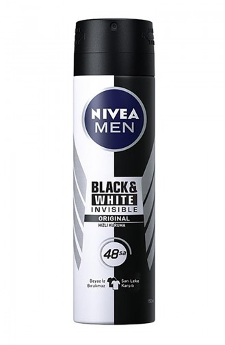 Nivea Men Black and White Invisible Original Erkek Deodorant 150 Ml