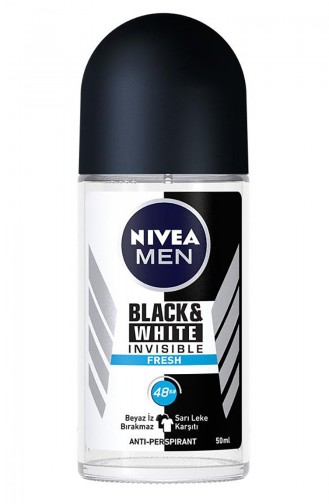Nivea Men Invisible Black and White Fresh Erkek Deodorant Roll on 50 ml