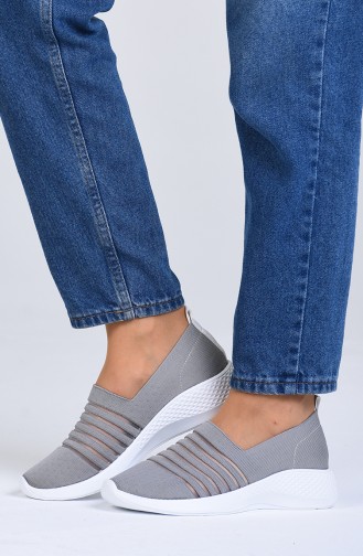 Gray Casual Shoes 0357-02