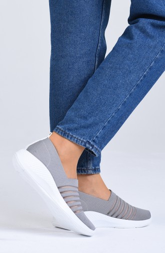 Gray Casual Shoes 0357-02