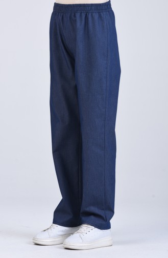 Elastic waist Trousers 4127pnt-02 Indigo 4127PNT-02