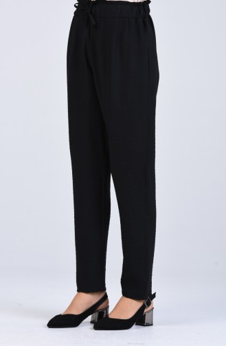 Elastic waist Pants 2055-01 Black 2055-01