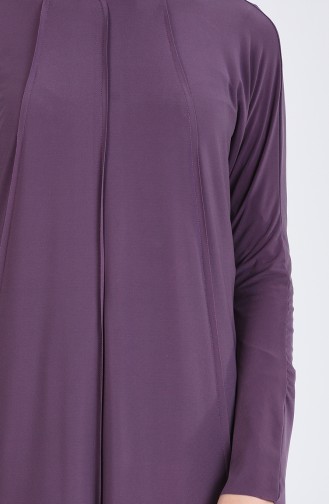 Sandy Tunik Pantolon İkili Takım 1024-01 Koyu Lila