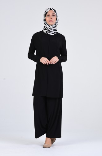 Sandy Tunic Pants Double Suit 1024-03 Black 1024-03