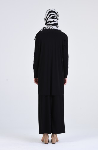 Sandy Tunic Pants Double Suit 1024-03 Black 1024-03