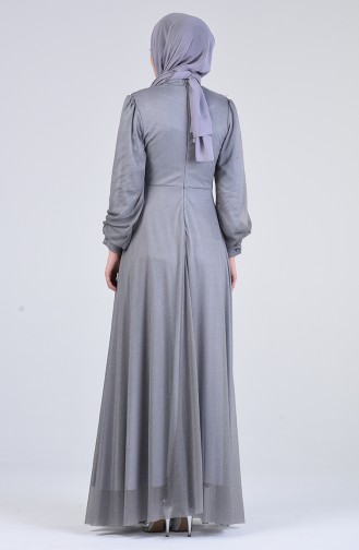 Habillé Hijab Gris 1123-06