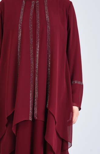 Habillé Hijab Bordeaux 1263-02