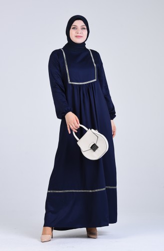 Robe Hijab Bleu Marine 1725-02