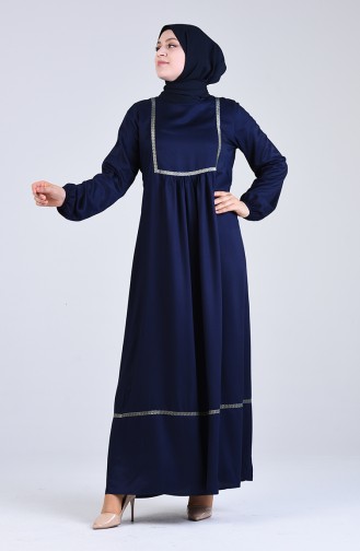 Robe Hijab Bleu Marine 1725-02