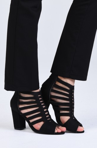 Black High-Heel Shoes 1301-06