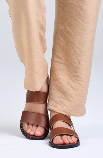 Tobacco Brown Summer Sandals 0005-04