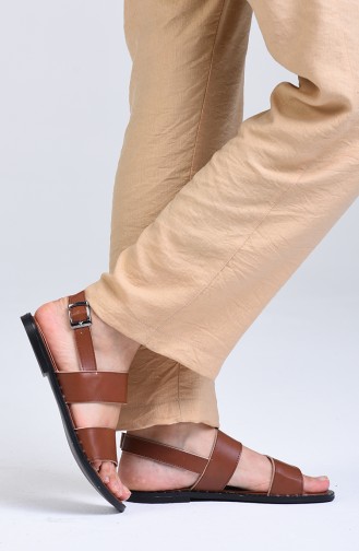 Tobacco Brown Summer Sandals 0005-04