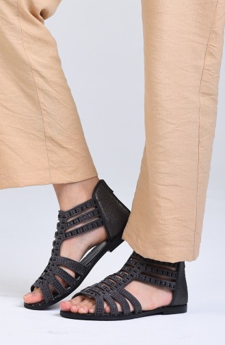 Gray Summer Sandals 0009-03