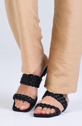 Black Summer slippers 0450-01