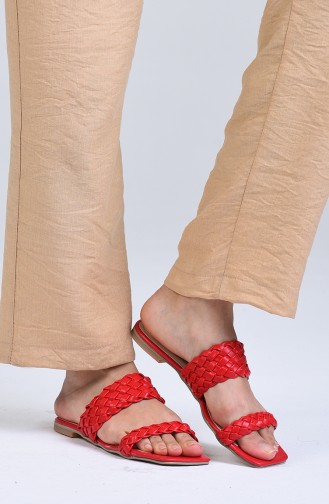Red Summer Slippers 0450-03