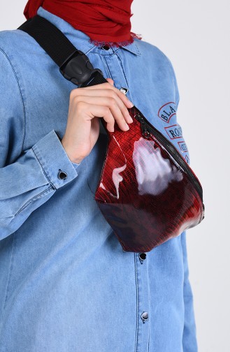 Claret red Belly Bag 1305G-01