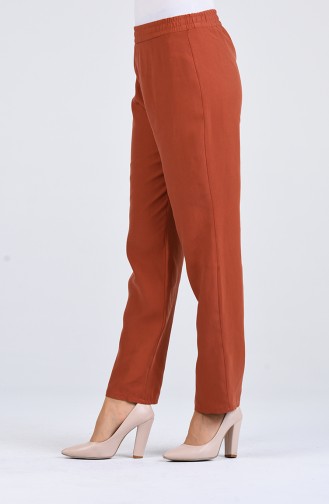 Beli Lastikli Pantolon 4125PNT-03 Kiremit