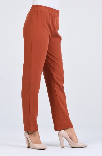 Beli Lastikli Pantolon 4125PNT-03 Kiremit