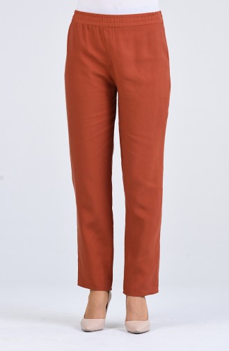 Beli Lastikli Pantolon 4125PNT-03 Kiremit
