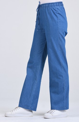 Elastic waist Jeans 0550-01 Navy Blue 0550-01