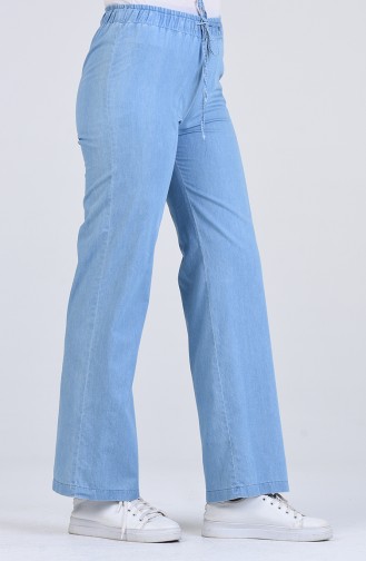 Elastic waist Jeans 0550-02 Denim Blue 0550-02