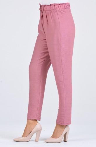 Elastic waist Pants 2055-02 Dry Rose 2055-02