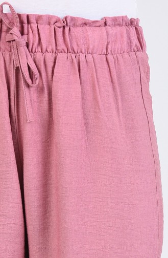 Elastic waist Pants 2055-02 Dry Rose 2055-02