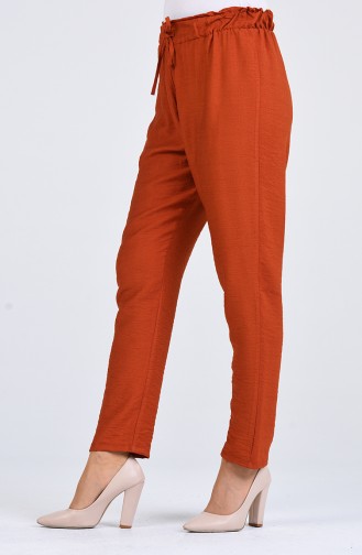 Pantalon Couleur brique 2055-06