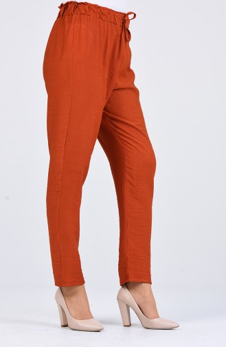 Pantalon Couleur brique 2055-06