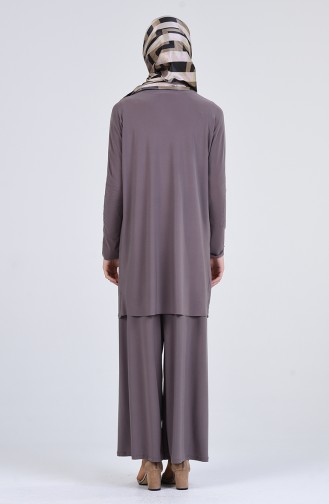 Sandy Tunik Pantolon İkili Takım 1024-02 Vizon