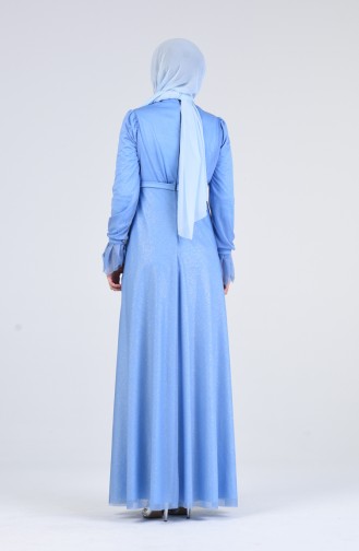 Habillé Hijab Bleu 1009-05