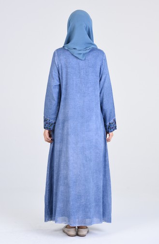 Robe Hijab Bleu 4141-07