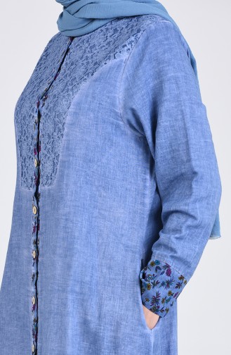 Chile Cloth Lace Dress 4141-07 Blue 4141-07