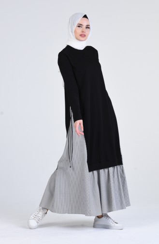 Garnish Dress 91006-01 Black Gray 91006-01