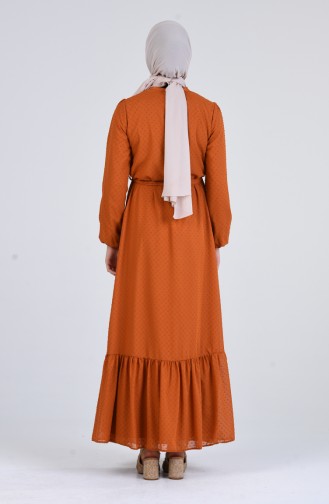 Robe Hijab Tabac 7664-02