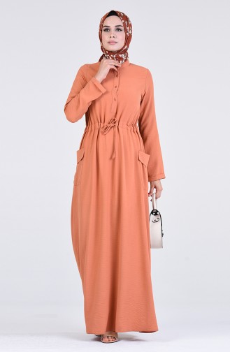 Dress with Pockets 7684-02 Onion Peel 7684-02