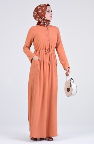 Dress with Pockets 7684-02 Onion Peel 7684-02