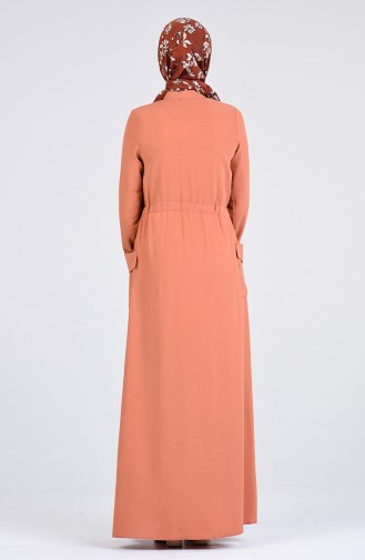 Robe Hijab Pelure d`oignon 7684-02