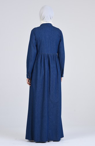 Robe Hijab Bleu Marine 5004-01