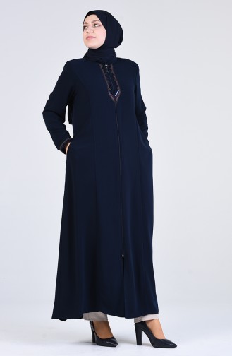 Navy Blue Abaya 5001-03