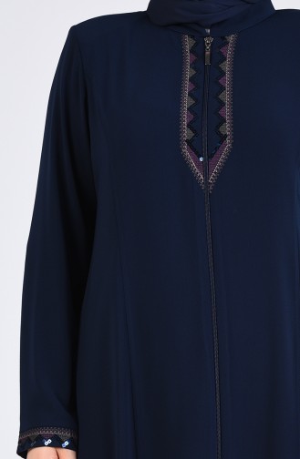 Navy Blue Abaya 5001-03