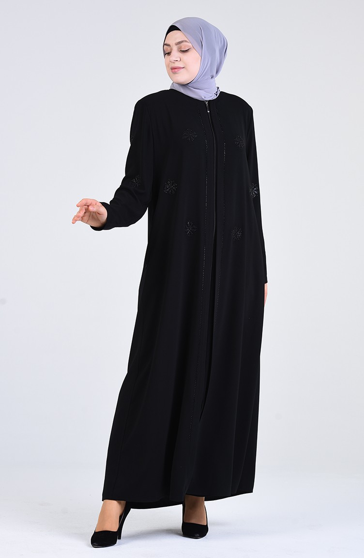 abaya noir simple