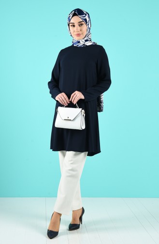 Navy Blue Tuniek 8241-07