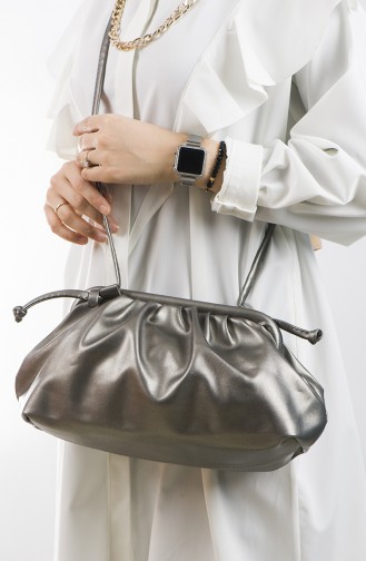 Silver Gray Shoulder Bag 19-02