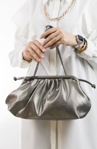 Silver Gray Shoulder Bags 19-02