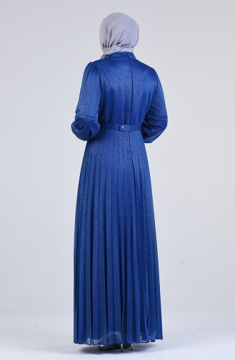 Parlament-Blau Hijab-Abendkleider 1316-02